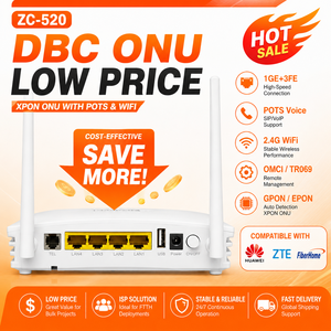 DBC ONU Prix Bas XPON ONU 1GE+3FE+POTS WiFi 2.4G Compatible avec Huawei OLT identique à EG8141A5 H8546M - Product Image 1