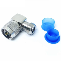 Adaptateur coaxial RF 50 ohms DC-6 GHz, connecteur mâle N vers connecteur femelle N, adaptateur de connecteur RF à 90 degrés, fourni par l'usine