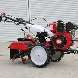 gasoline engine manual starting power tiller plow agriculture tractor rotavator for sale