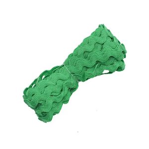 Pita Renda Poliester Ramah Lingkungan Warna Solid Bentuk S Ric Rac Webbing untuk Sepatu, Topi, Pakaian, Tas, Tekstil, Pinggiran Zig Zag - Product Image 5