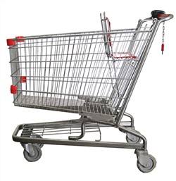 Hoppa <span class=keywords><strong>รถ</strong></span><span class=keywords><strong>เข็น</strong></span>ช็อปปิ้ง<span class=keywords><strong>มือ</strong></span><span class=keywords><strong>สอง</strong></span>สะดวกสบายทำจากเหล็กพลาสติก PP มีโครงสร้างตาข่าย - Product Image 5