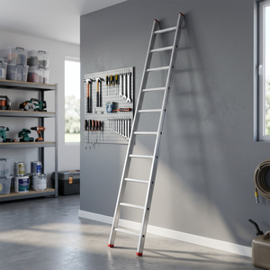 Modern 11-Step Aluminum Anti-Rust Foldable A-frame Portable High-Strength <b>Ladder</b> 150 kg Capacity Straight Folding Warehouse - Product Image 3