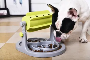 PetStar ayarlanabilir Pet IQ eğitim akıllı köpek kedi yavaş besleme gıda kase yemek besleyici akıllı Pet yavaş besleyici köpek kase