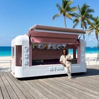Camions-restaurants entièrement équipés, chariots mobiles extérieurs pour la vente de glace et de café, et remorques alimentaires entièrement équipées