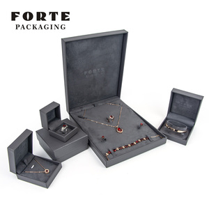 Forte bán buôn gói đồ trang sức tùy chỉnh hộp đồ trang sức PU da Vòng đeo tay sang trọng Vòng cổ bông tai vòng Hộp bao bì hộp đồ trang sức - Product Image 5