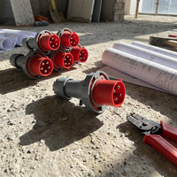 Connecteur industriel en plastique étanche IP67 SFN Plug 3-5 broches 16A/32A 220V 380V
