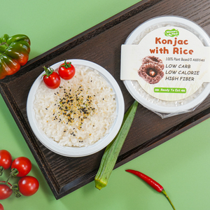 Riz Shirataki sain et rapide avec germe de riz, prêt à consommer, riz micro-ondable, repas instantané, pratique pour le temps de travail - Product Image 2