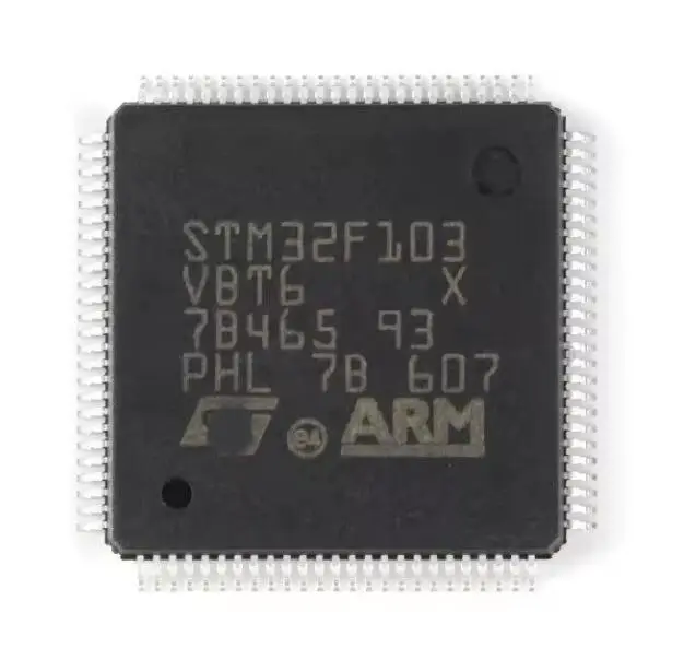 Orijinal stokta STM32F103 STM32F1 entegre devreler mikrodenetleyici IC MCU 100LQFP stm32f103vbt6