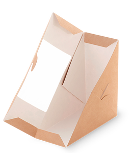 Vente en gros de boîtes à sandwich jetables OSQ blanches, 40 emballages, réchauffables au micro-ondes, pour supermarchés, à emporter, avec logo personnalisé - Product Image 2