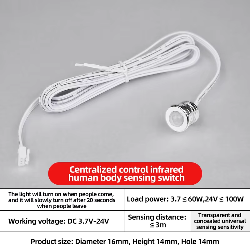 LED Inductive Touch Switch Smart Home 12V Multi-scene Use for Corridors and Wardrobes