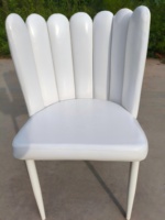 Chaise de salle à manger moderne de luxe en gros avec dossier, pieds métalliques détachables, revêtement en cuir PU de qualité supérieure, usage hôtelier, multi-usages