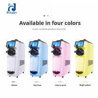 Guangshen Machine à crème glacée molle à tête unique de bureau commerciale intelligente entièrement automatique Mini petite sorbetière