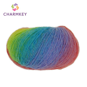 Charmkey Prix bas Fil de <span class=keywords><strong>laine</strong></span> de cachemire feutré naturel pur 100% teint en gros en Chine pour le crochet - Product Image 5