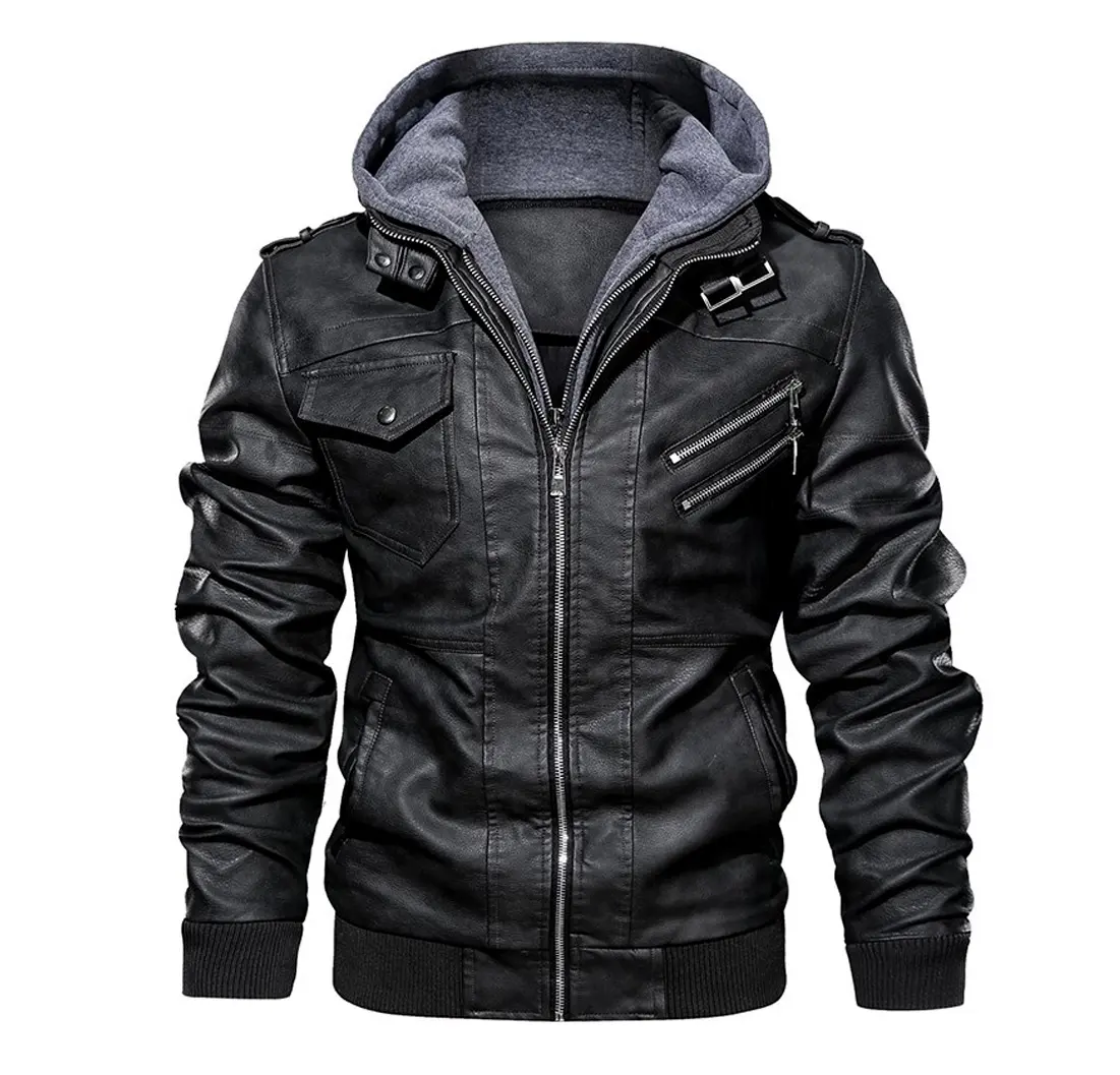 Custom made New Men's Genuine sheepskin Leather Jacket Slim Fit Biker Motorcycle Jacket casual wear jacket