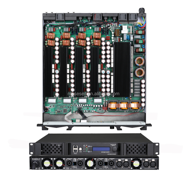 4 Channel High Power with DSP and Dante Metal Body Portable High Quality Digital Amplifier Professional for Stage Use