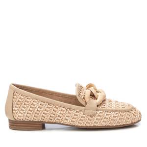 Mocassini da Donna Carmela in Pelle Beige, Scarpe Casual con Suola Piatta - Product Image 4