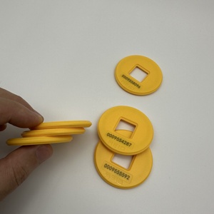 125Khz 50*50 Mini ABS <span class=keywords><strong>RFID</strong></span> tuần tra thẻ đồng xu Tag cho khách sạn kinh doanh thẻ tài sản theo dõi <span class=keywords><strong>RFID</strong></span> thông minh Thẻ khách sạn kinh doanh tài sản - Product Image 3