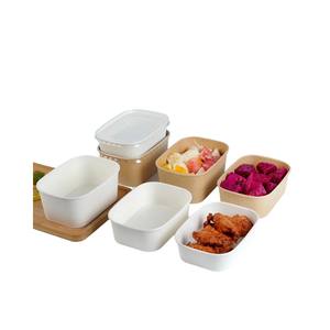 Tazones Desechables de Papel Kraft Marrón con Impresión en Dorado para Llevar, Ideales para Envasar Ensaladas, Pasteles, Sándwiches y Otros Alimentos, Material de Grado Alimenticio - Product Image 3