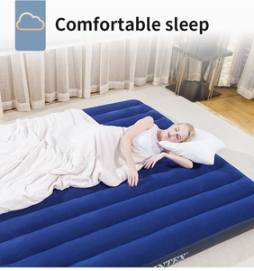 INTEX 64756 Matelas gonflable simple et durable pour la maison, avec <span class=keywords><strong>cordon</strong></span> <span class=keywords><strong>de</strong></span> serrage, <span class=keywords><strong>bleu</strong></span> floqué, pour une petite sieste - Product Image 3