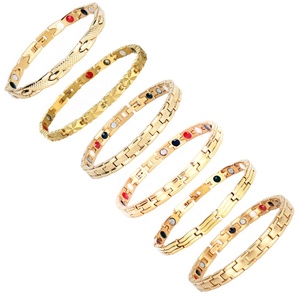 Pulseras Magnéticas de Energía Cuántica con <span class=keywords><strong>Iones</strong></span> <span class=keywords><strong>Negativos</strong></span> FIR de Germanio, Color Dorado Personalizado, <span class=keywords><strong>para</strong></span> Terapia Escalar y Bienestar Bioenergético - Product Image 5