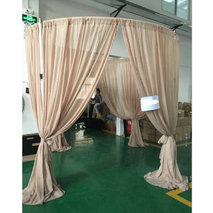 Kit portátil de soporte para telón de fondo con tubos y cortinas para estudio o exposición - Product Image 1