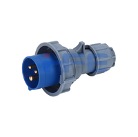 Prise électrique industrielle HFE HFN-0132 16A 220V IP67 étanche 2P+E bleue