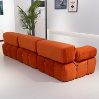 Canapé Modulaire Artistique de Luxe Moderne, Forme Irrégulière, Coussin Amovible, Accoudoir, Emballage Sous Vide, Vente en Gros Usine