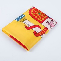 Drapeau espagnol personnalisé en gros, taille 90x150cm, 100% polyester, pour les événements de football, impression numérique 3*5 pieds