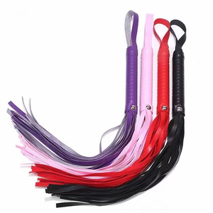 SM Bondage Horse Leather Whip <span class=keywords><strong>Flogger</strong></span> Restrain Spanking Whip Roleplay Queen Whip - Product Image 1