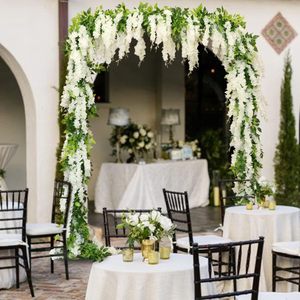 紫藤人造花挂花环串Faake Bushy丝绸藤蔓婚礼家居墙面装饰新年情人节 - Product Image 5