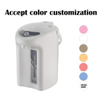 Bouilloire Électrique 750W 3L avec Bouton de Distribution, Arrêt Automatique, Protection Anti-Ébullition à Sec, Conception Facile à Nettoyer pour Maison et Camping-Car