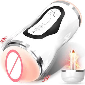 Articles pour adultes Jouets sexuels pour hommes Gobelet de masturbation masculin à succion Chauffant Vagin réel Automatique Masturbation électrique Vibrateur Chatte de poche - Product Image 2