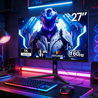 Moniteur de jeu rapide IPS 27 pouces 1K 75Hz 180Hz 240Hz, 2K 75Hz 240Hz, 4K 75Hz 144Hz, 1 ms, 100 % sRGB HDR400, écran LED pour PC, écran LCD pour ordinateur