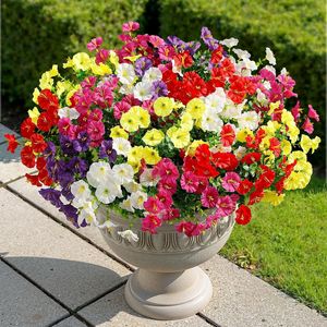 Bouquet d'eucalyptus et de glycine artificiels en plastique réutilisable, décoration pour la maison et le jardin, 24 paquets - Product Image 2