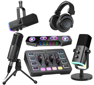 Fifine Ks2 Podcast Thiết Bị Kit Màn Hình Tai Nghe Soundcard Ghi Âm Podcasting Âm Thanh Mixer Âm Thanh Thẻ Âm Thanh Với <span class=keywords><strong>Mic</strong></span> - Product Image 2