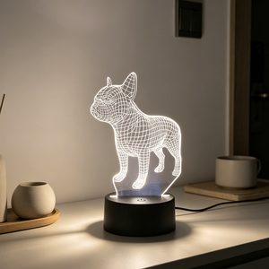 Lampe de bureau LED 3D, décoration intérieure et veilleuse LED 3D pour enfants, éclairage DIY, lampe de nuit intelligente artificielle pour bureau - Product Image 1