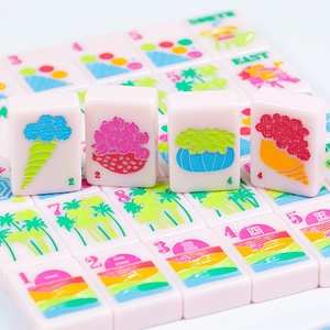 Juego de Mahjong Americano Serie Florida, con un Sensación de Sol, 160 Fichas Acrílicas de Una Sola Capa, Fichas de Mahjong de Lujo - Product Image 2