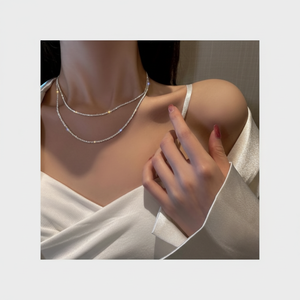 Collana a catena di moda in argento - Product Image 1