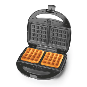 Machine à <span class=keywords><strong>sandwich</strong></span>, gaufres et toast électrique 3-en-1 automatique avec panneau en acier inoxydable, antiadhésive et amovible - Product Image 2