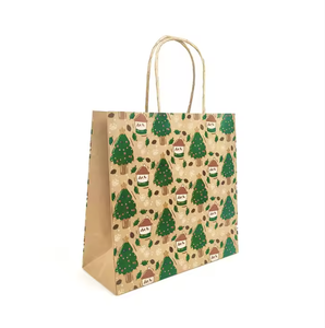 Sofisticado diseño <span class=keywords><strong>invencible</strong></span> Bolsas de papel Kraft de alta calidad Producto DE PROMOCIÓN DE Navidad ergonómico - Product Image 1