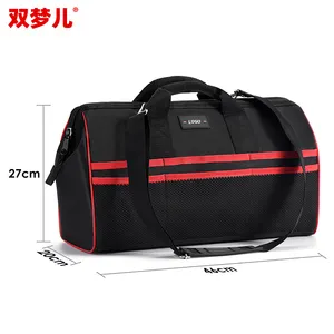 Kit With Reflective Strip 600D Oxford Cloth Electrician Bag Multi-pocket Waterproof Drop Resistant Storage Bag