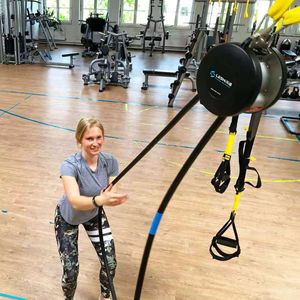 Nuovo Arrivo: <span class=keywords><strong>Trainer</strong></span> a Corda Sospeso Multifunzionale con Resistenza Magnetica, Attrezzatura da Palestra con Cavo da 4m - Product Image 1