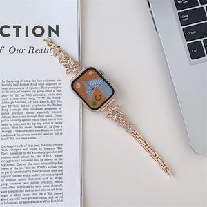 Bracelet de montre intelligente en métal en forme de fleur pour <span class=keywords><strong>Apple</strong></span> <span class=keywords><strong>Watch</strong></span> Ultra 8 49mm, <span class=keywords><strong>nouvelle</strong></span> collection <span class=keywords><strong>2023</strong></span> - Product Image 4