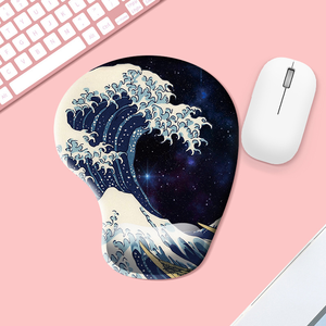 Alfombrilla de Ratón Ergonómica de Gel de Silicona con Reposamuñecas, Forma Irregular, para Oficina, Impresión Personalizada, en Existencia - Product Image 2