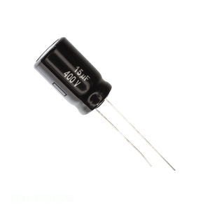 Condensador de Canal de Fabricante, Tipo Through Hole, Aluminio, 33uF, 20%, 250V, Radial, TH EEU-EE2E330, 33 uF - Product Image 1
