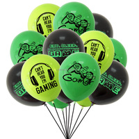 Schönes grünes Spiel auf Party Boy Geburtstag Einweg Kuchen Cupcake Topper Papier Banner Ballon Kinder Spiel Party Dekor Lieferungen