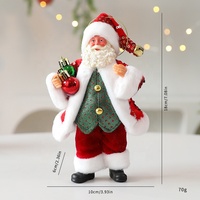 Nouvelle Arrivée Poupée en Tissu Père Noël Style Européen et Américain Décoration de Noël pour Fenêtre et Arbre