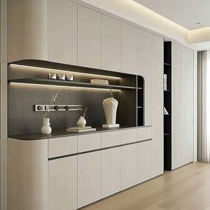 Mueble de Comedor Moderno Personalizable de Madera, Mueble de Dormitorio para Villa, Vitrina de Recepción - Product Image 2