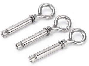 Ancrage pour <span class=keywords><strong>plafond</strong></span> et mur en acier inoxydable robuste Expansion de boulon à oeil en béton avec vis à oeil à épaulement et <span class=keywords><strong>crochet</strong></span> à écrou - Product Image 3