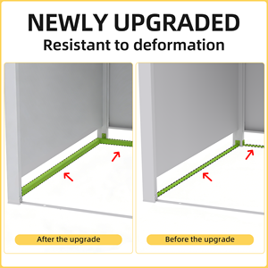 صناديق عجلات بغطاء كبير 240 لتر في الهواء الطلق تغطي حديقة صندوق قمامة منزل صندوق قمامة مجلفن مع سلتين - Product Image 5